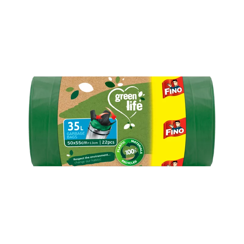 Pytle na odpadky Green Life Easy pack 25 μm 35 litrů Fino - 22 ks