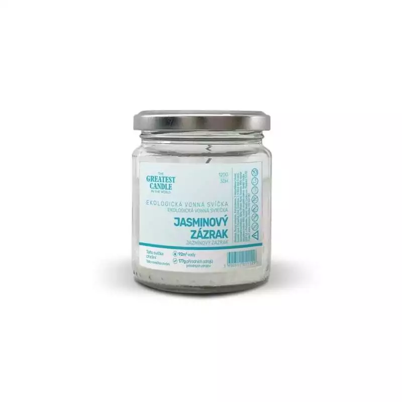 Zero-waste sviečka v skle jazmínový zázrak The Greatest Candle - 120 g