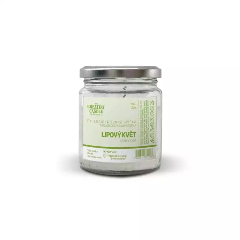 Zero-waste sviečka v skle lipový kvet The Greatest Candle - 120 g