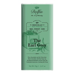 Hořká čokoláda s čajem Earl Grey Dolfin - 70 g