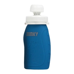 Silikonová kapsička modrá Domky - 180 ml