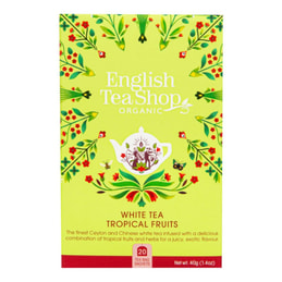 Bílý čaj s tropickým ovocem BIO English Tea Shop - 40 g, 20 ks