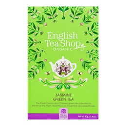 Zelený čaj s jasmínem BIO English Tea Shop - 40 g, 20 ks