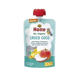 Croco Coco BIO ovocné pyré jablko (mango, kokos) Holle - 100 g