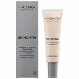 Polomatný Make - up s peptidy Skinonym (Porcelain) Mádara - 30 ml