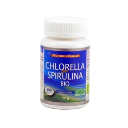 Chlorella plus Spirulina BIO (tablety) Nástroje Zdraví - 400 ks, 100 g