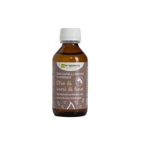 Lněný vlasový olej za studena lisovaný BIO laSaponaria - 100 ml