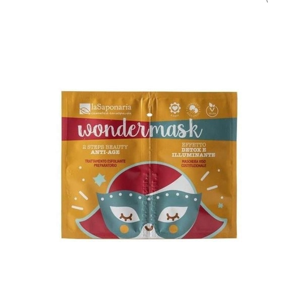 Dvoufázová pleťová maska proti stárnutí "Wondermask" laSaponaria - 8 + 5 ml